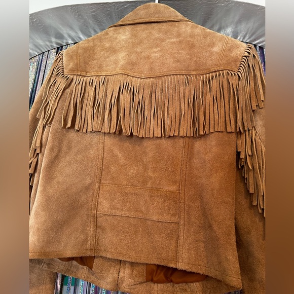 Vintage Berman’s Fringe Suede Leather Jacket - Picture 6 of 7